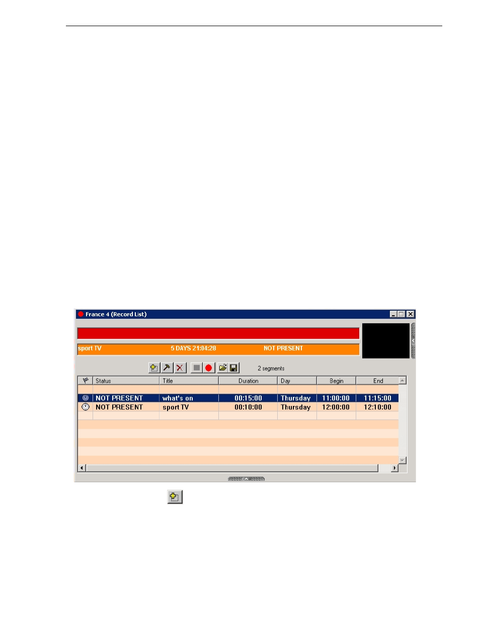 Inserting an event into a record list | Grass Valley K2 ASI Media Client User Manual | Page 47 / 62