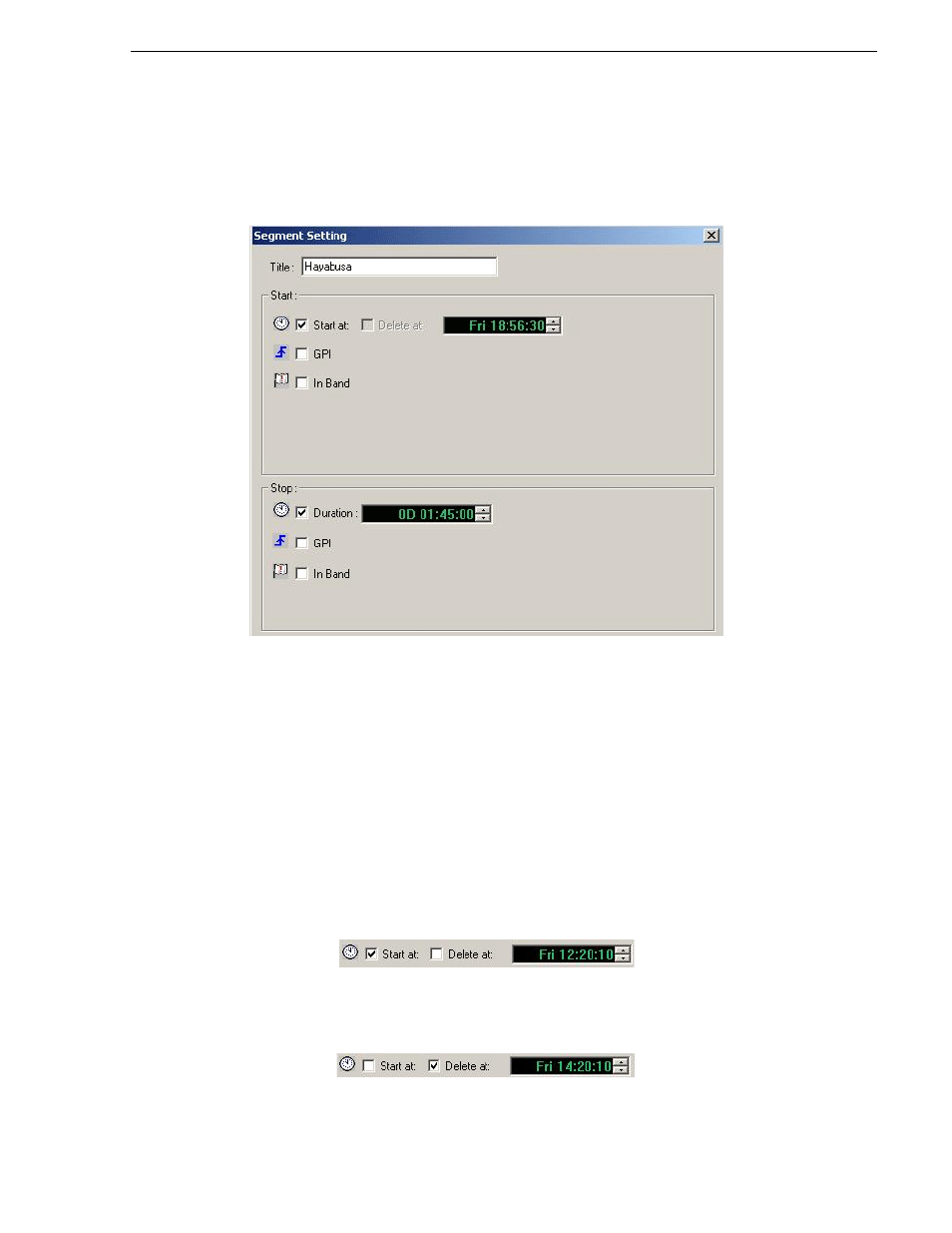 Defining an event | Grass Valley K2 ASI Media Client User Manual | Page 49 / 62