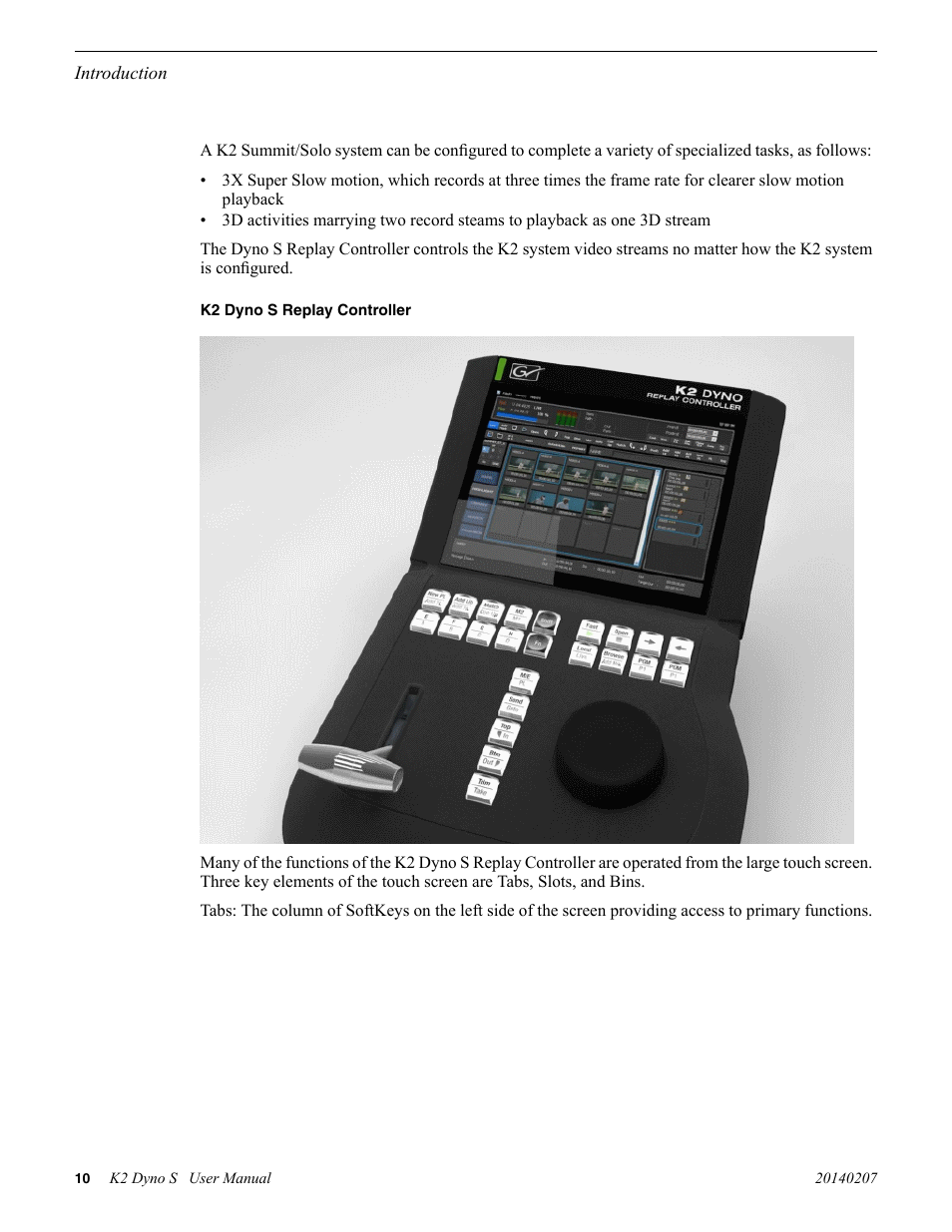 Grass Valley K2 Dyno S Replay Controller v.3.2 User Manual | Page 10 / 106