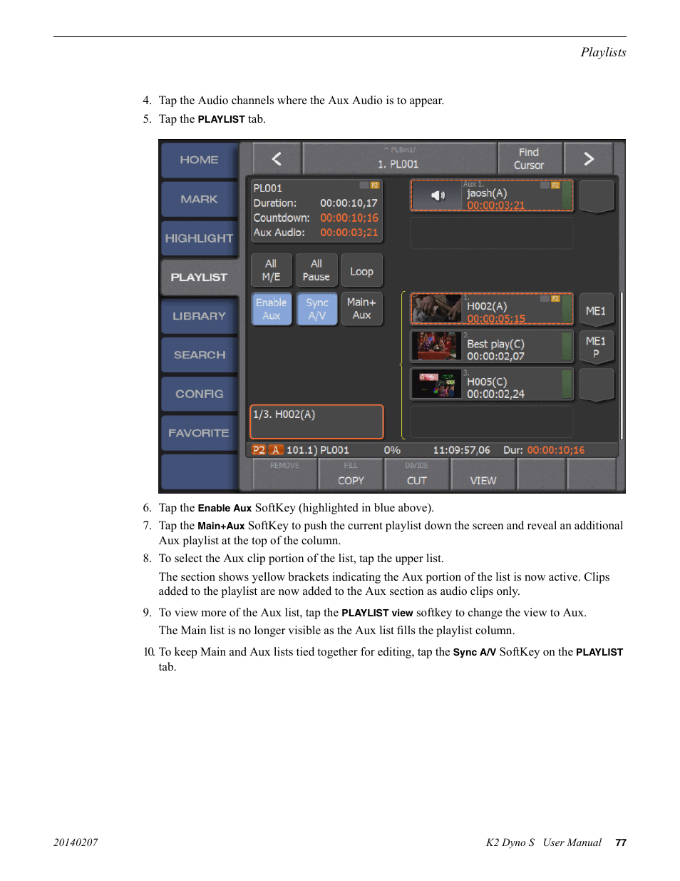 Grass Valley K2 Dyno S Replay Controller v.3.2 User Manual | Page 77 / 106