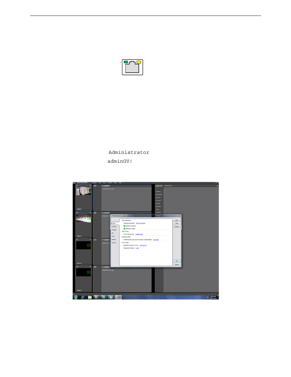 Lan connector indicator codes, Configure k2 system channels | Grass Valley K2 Dyno S v.3.0 User Manual | Page 32 / 62