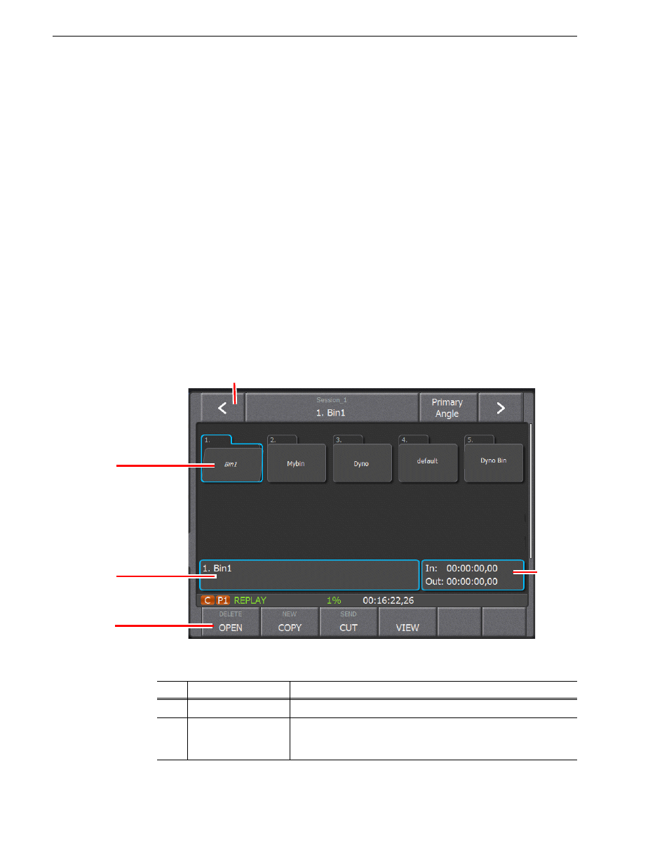 Managing highlight bins, Creating a new bin | Grass Valley K2 Dyno v.2.0 User Manual | Page 58 / 114