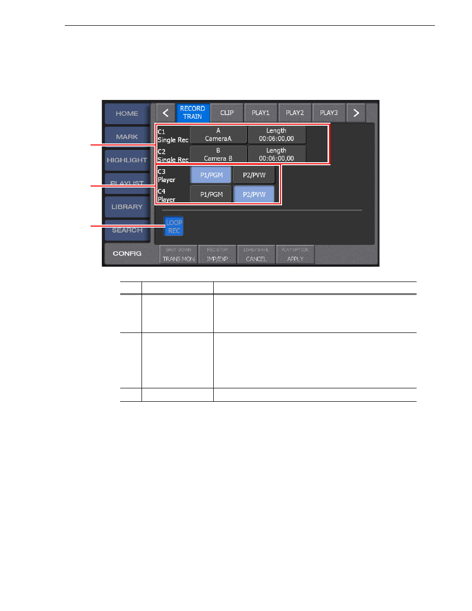 Record train length allocation settings | Grass Valley K2 Dyno v.1.6 User Manual | Page 165 / 222