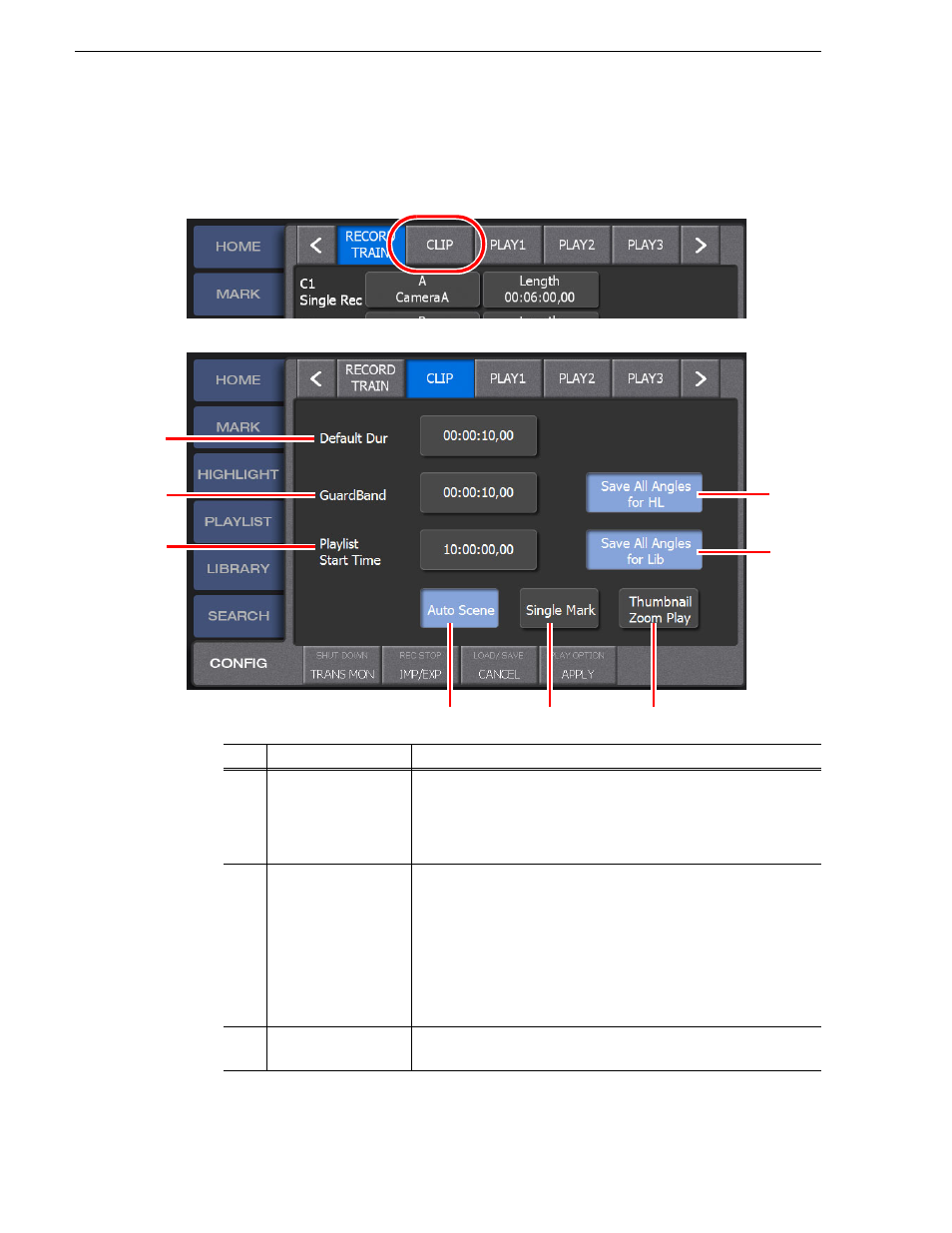 Clip settings, Clip settings" on | Grass Valley K2 Dyno v.1.6 User Manual | Page 166 / 222