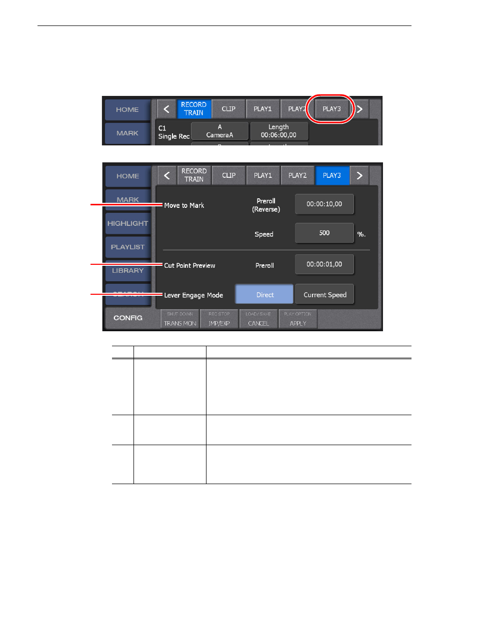 Playback settings 3 (mark move, cut, Playback, Playback settings 3 | Grass Valley K2 Dyno v.1.6 User Manual | Page 170 / 222