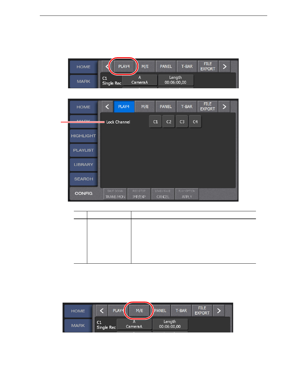 Playback settings 4 (operation channel lock), Mix effect settings | Grass Valley K2 Dyno v.1.6 User Manual | Page 171 / 222