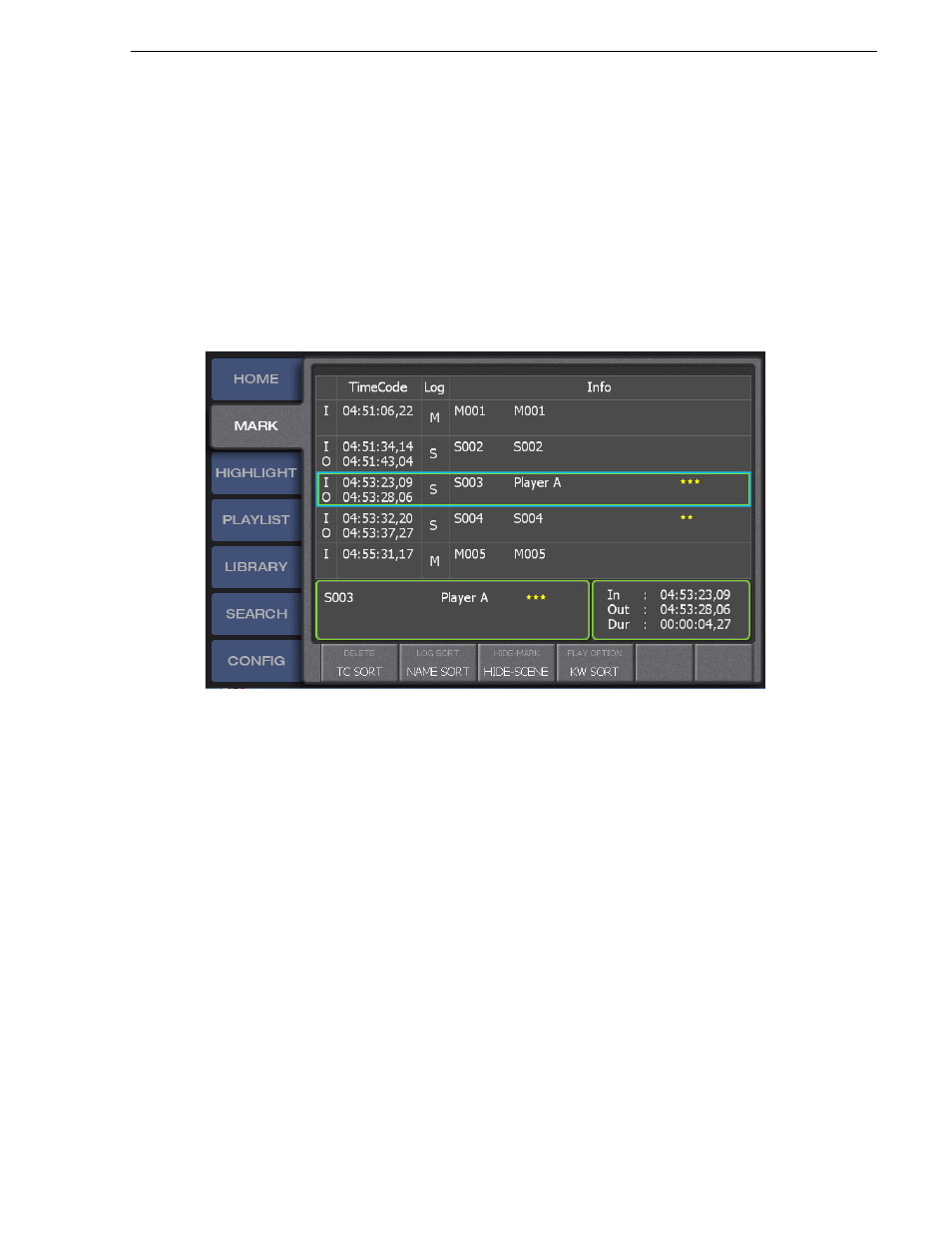 Storing and playing scenes in a highlight | Grass Valley K2 Dyno v.1.6 User Manual | Page 57 / 222