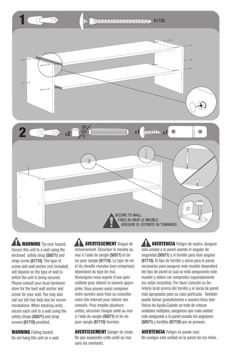 Closet Maid CO4 User Manual | Page 2 / 2