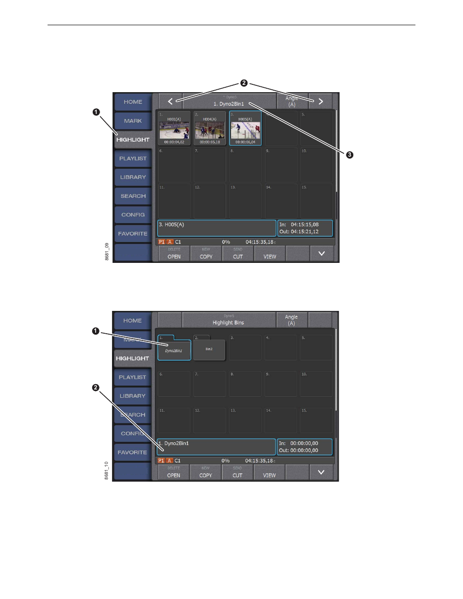 Navigate through and manage bins | Grass Valley K2 Dyno S Quick Start v.3.0 User Manual | Page 20 / 34