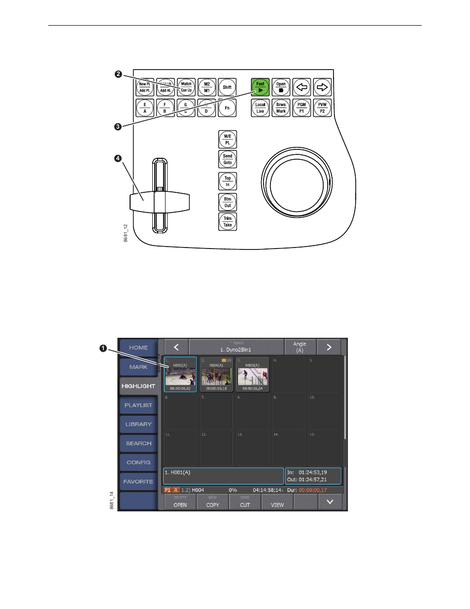 Create a playlist: touchscreen | Grass Valley K2 Dyno S Quick Start v.3.0 User Manual | Page 22 / 34
