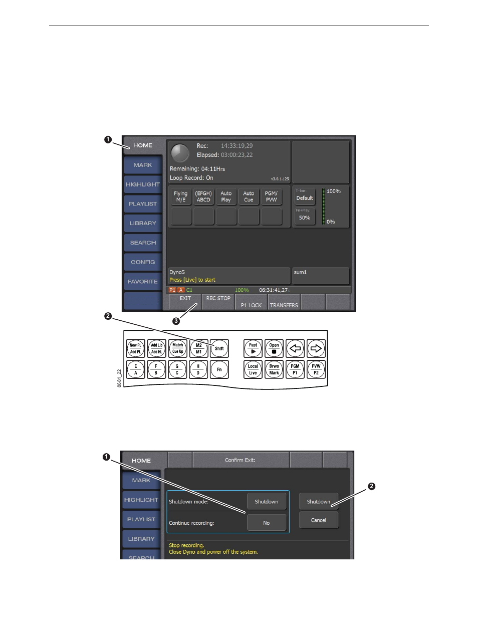 Shutdown dyno s controller | Grass Valley K2 Dyno S Quick Start v.3.0 User Manual | Page 29 / 34