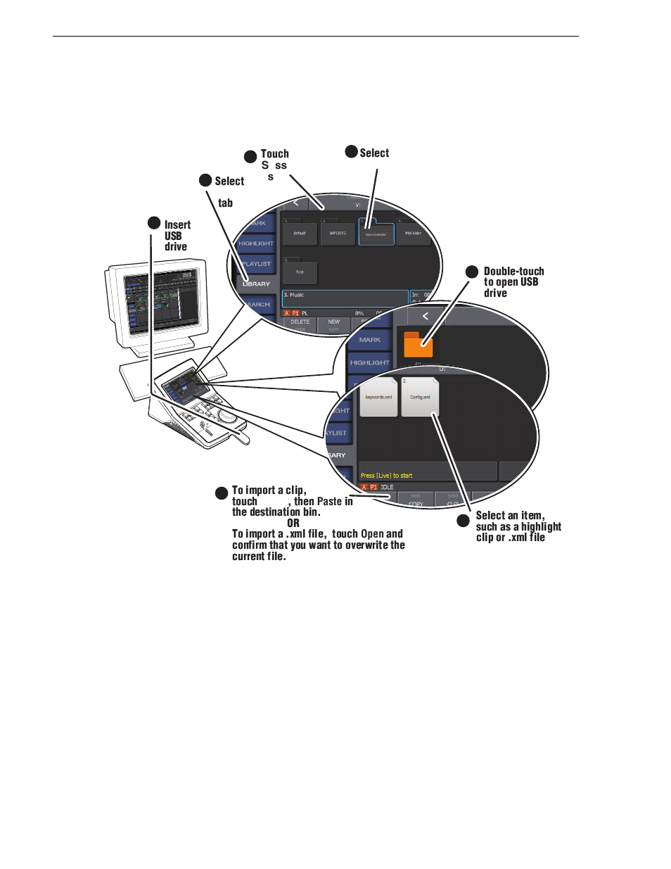 Import | Grass Valley K2 Dyno Quick Start v.2.0 User Manual | Page 22 / 36