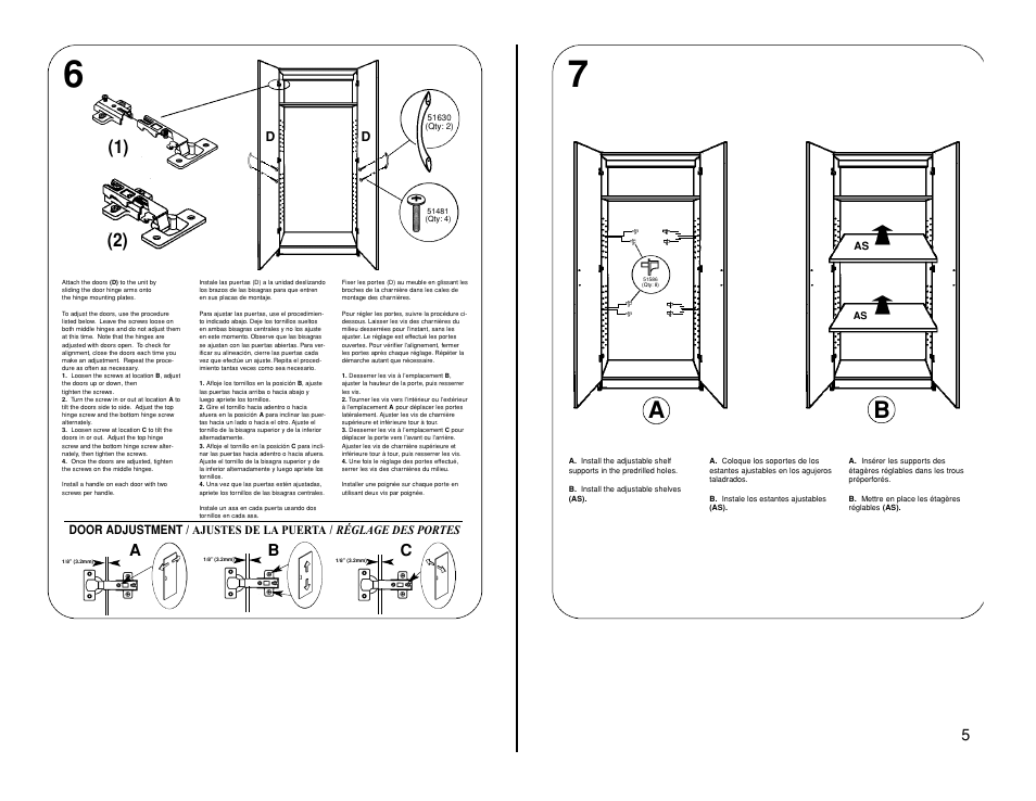 Ca b | Closet Maid 12316 User Manual | Page 5 / 6