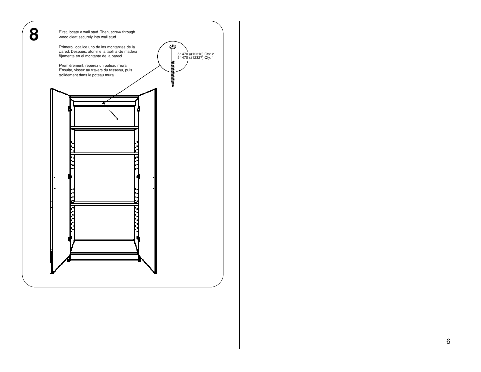 Closet Maid 12316 User Manual | Page 6 / 6