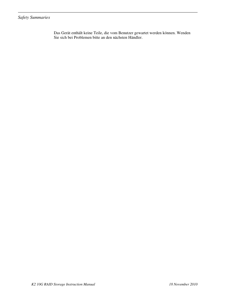 Grass Valley K2 10G RAID User Manual | Page 15 / 77
