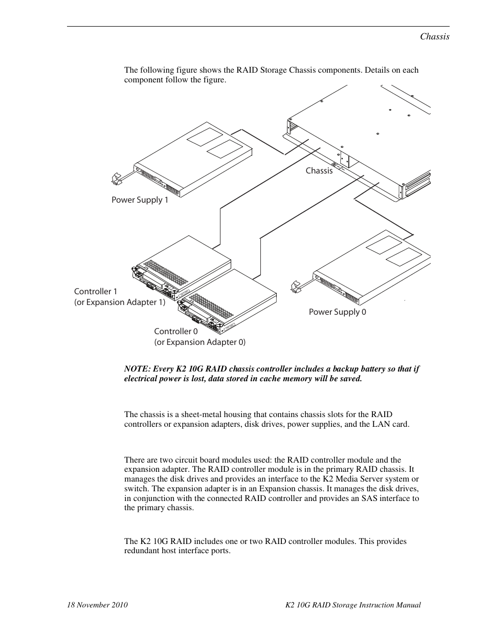Chassis, K2 10g raid circuit board modules, K2 10g raid storage chassis circuit board modules | Chassis k2 10g raid circuit board modules | Grass Valley K2 10G RAID User Manual | Page 36 / 77