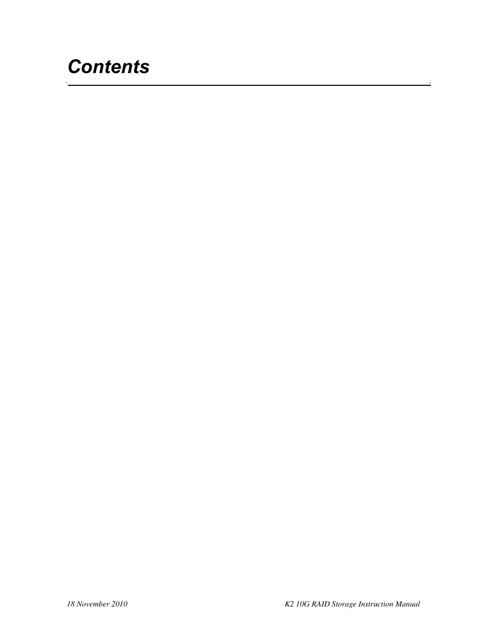 Grass Valley K2 10G RAID User Manual | Page 6 / 77