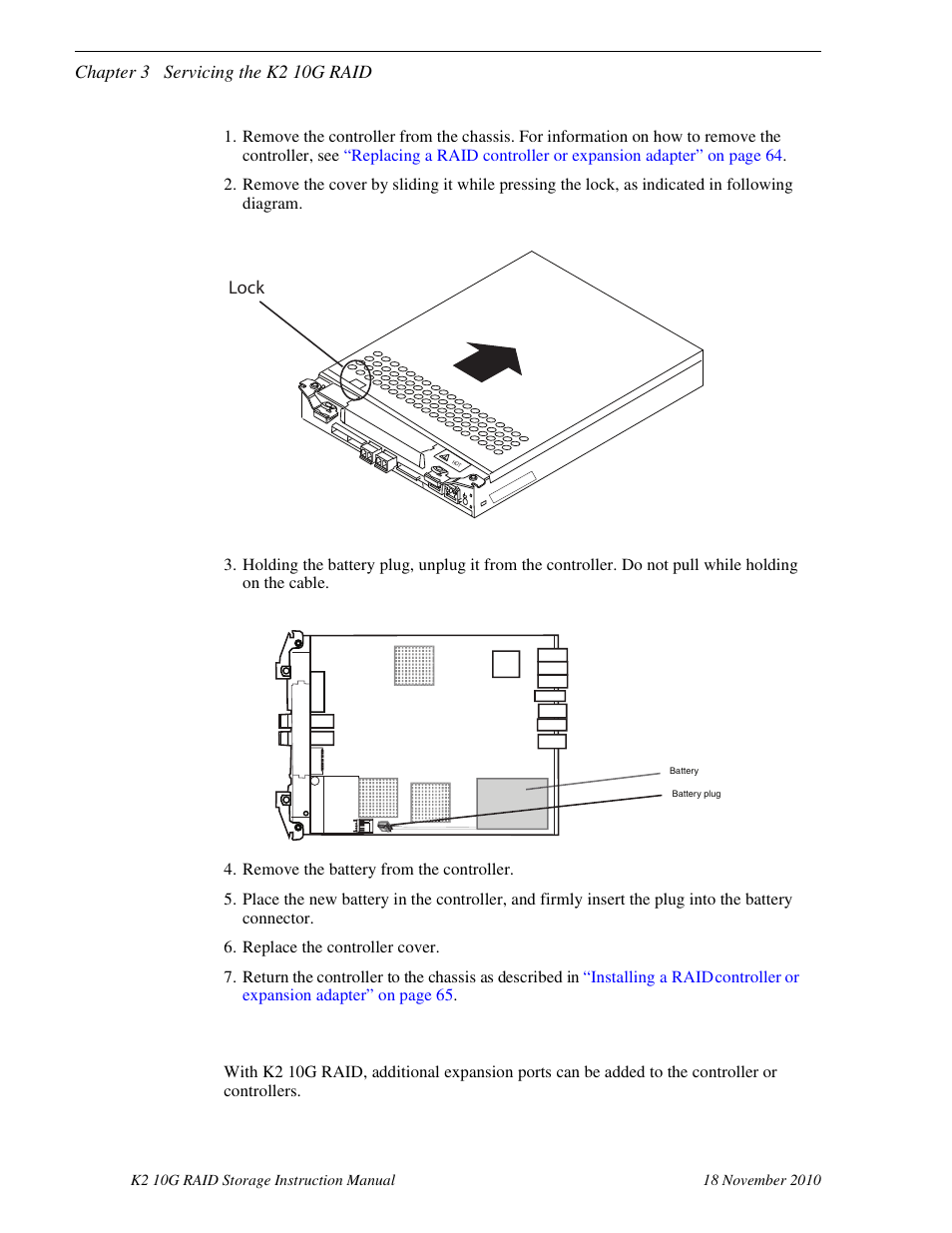 Adding expansion ports | Grass Valley K2 10G RAID User Manual | Page 67 / 77