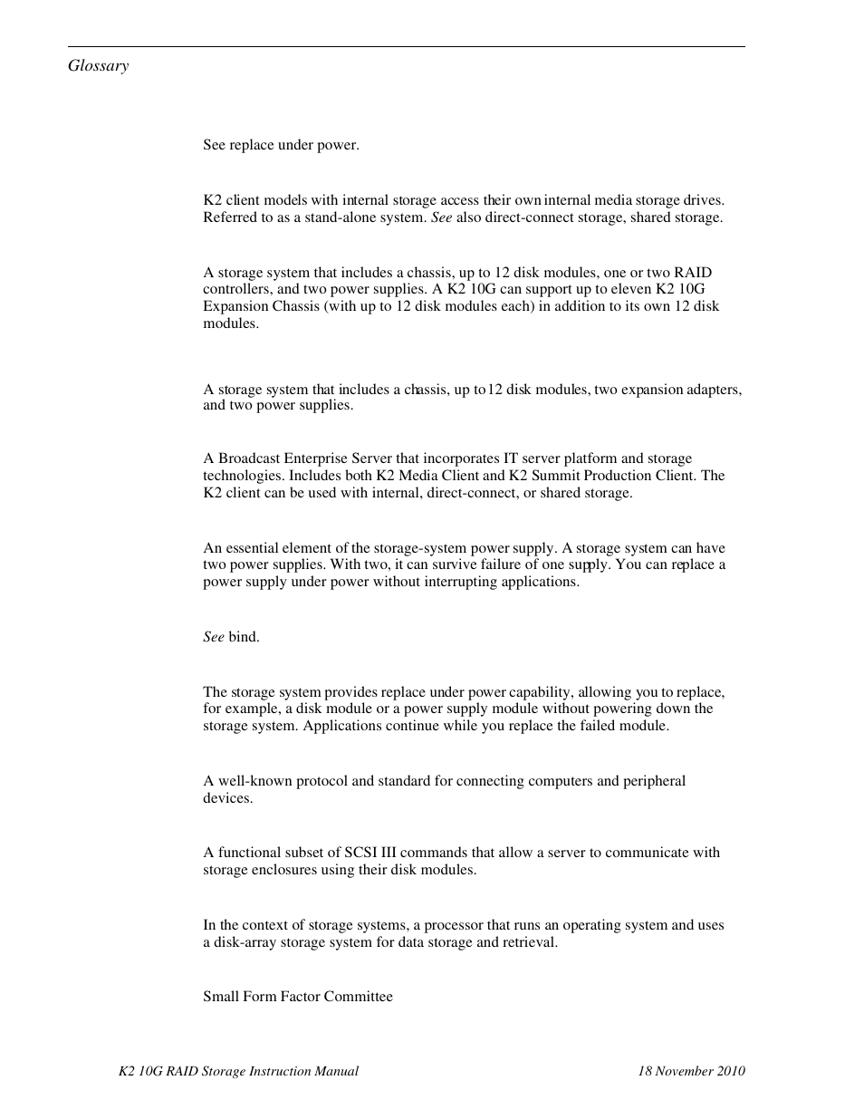 Grass Valley K2 10G RAID User Manual | Page 73 / 77
