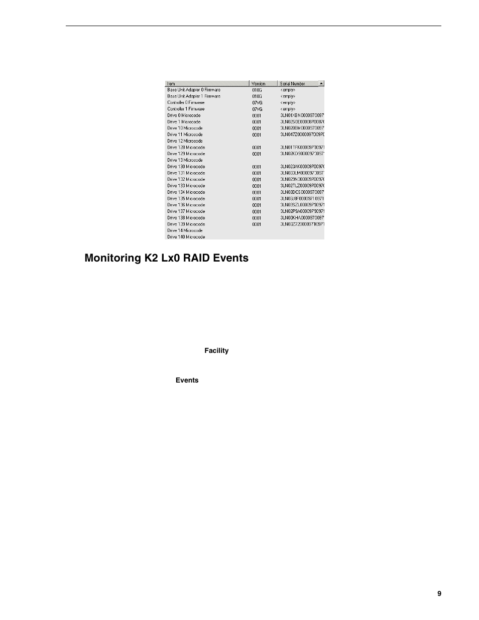 Monitoring k2 lx0 raid events | Grass Valley K2 Lx0 RAID User Manual | Page 9 / 12