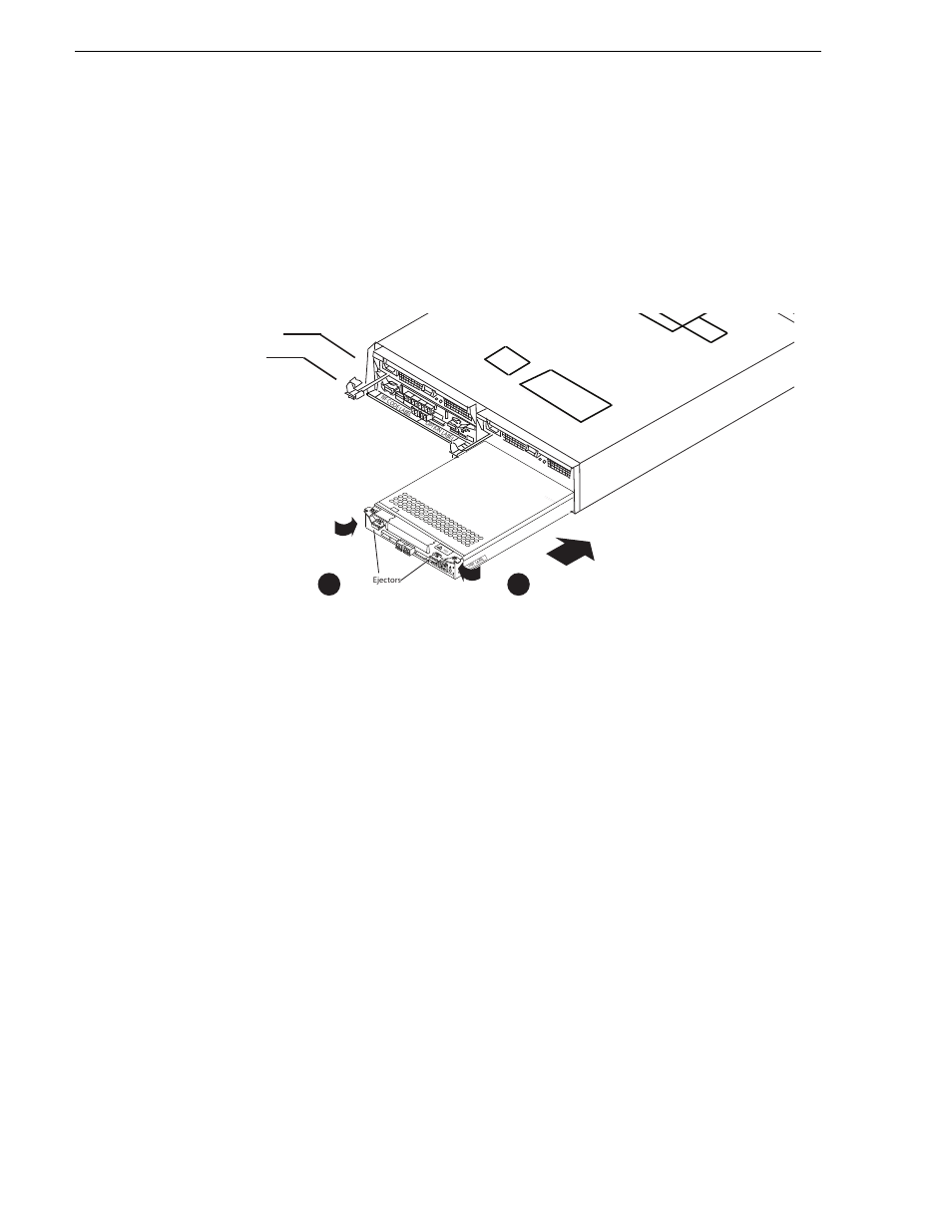 Installing a raid controller or expansion adapter, Replacing a power supply, Chapter 3 servicing the k2 lx0 raid | Power supply controller or expansion adapter, Finish inserting | Grass Valley K2 Lx0 RAID Storage User Manual | Page 44 / 56