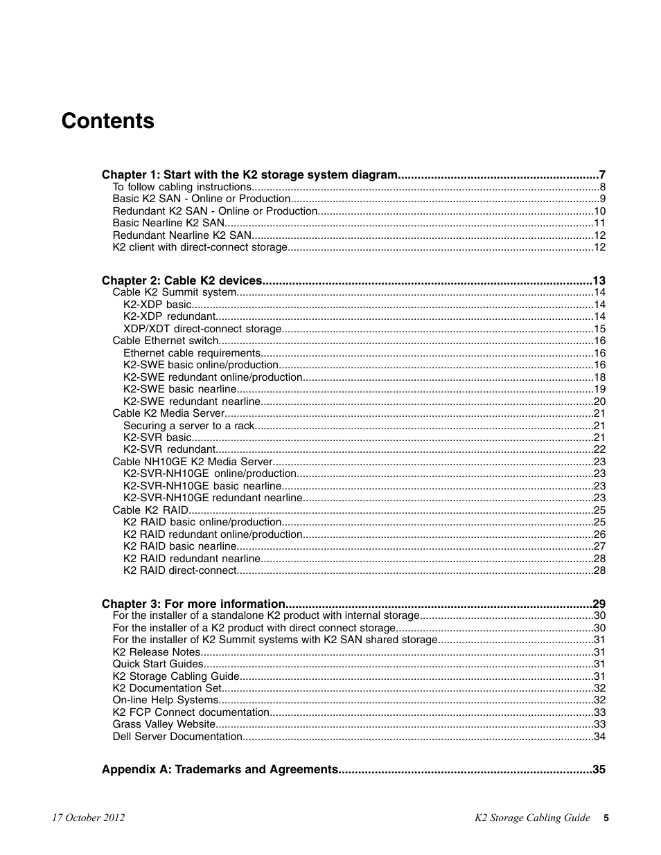 Grass Valley K2 Storage v.9.0 User Manual | Page 5 / 36