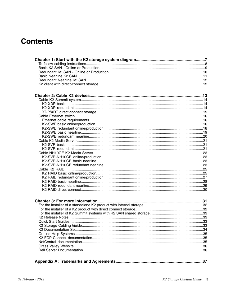 Grass Valley K2 Storage v.8.1 User Manual | Page 5 / 38