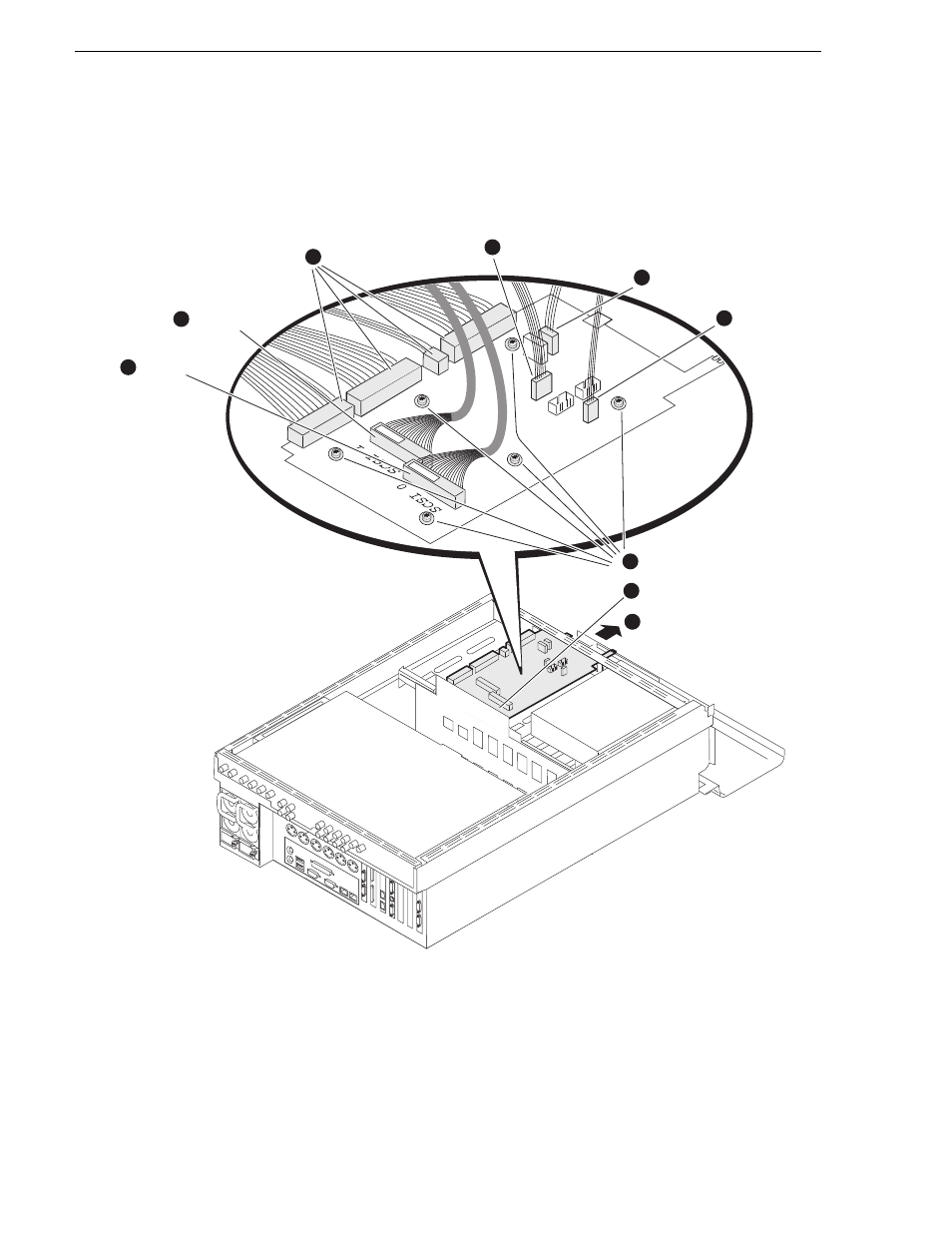 Scsi interface board removal, Chapter 5 removing and replacing frus | Grass Valley K2 Media Client Service Manual v.3.3 User Manual | Page 122 / 154