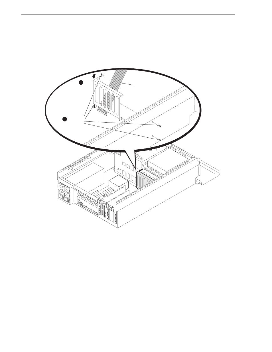 Rear card guide removal, Chapter 5 removing and replacing frus | Grass Valley K2 Media Client Service Manual v.3.3 User Manual | Page 128 / 154