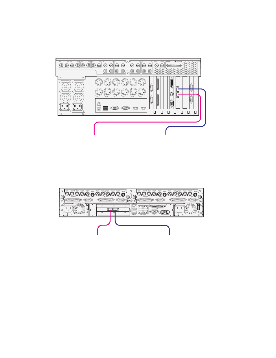 Chapter 7 direct connect storage, K2 media client, K2 summit production client | C1 c2 c3 c4 | Grass Valley K2 Media Client System Guide v.3.3 User Manual | Page 152 / 248