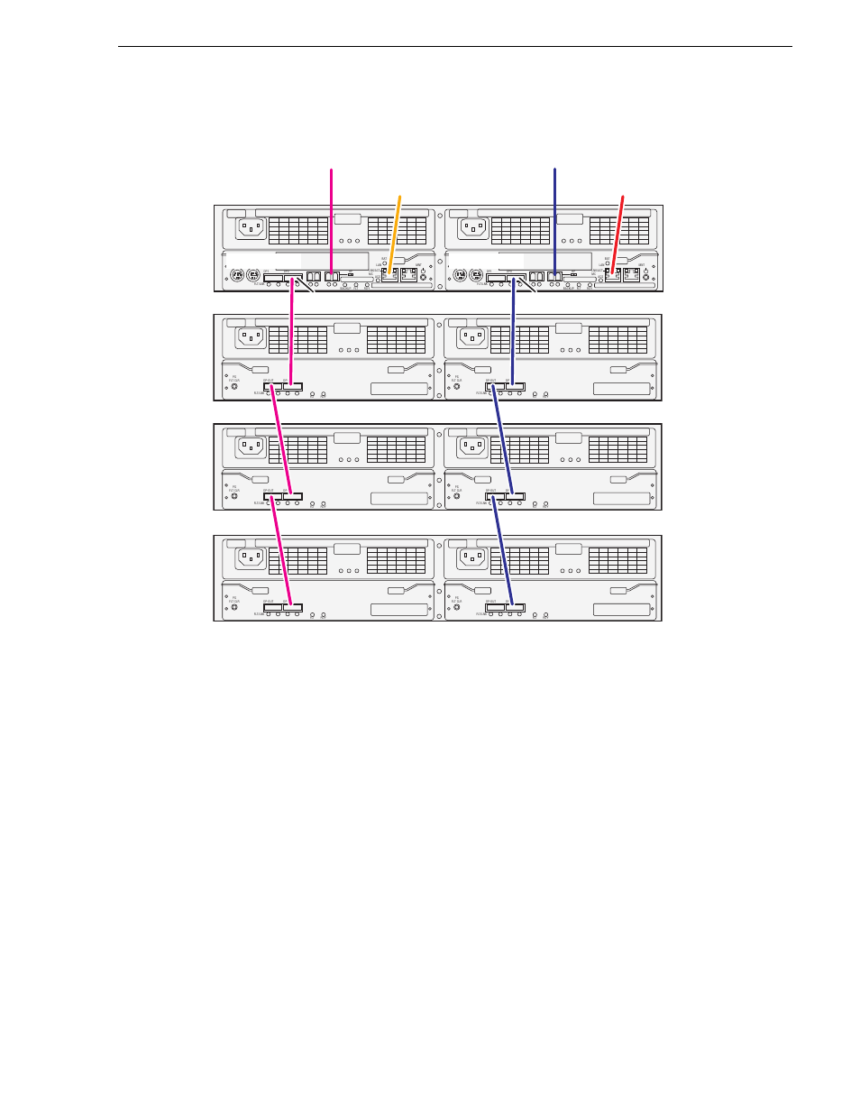 Setting up direct-connect raid storage, Controller 1 controller 0, Raid primary raid expansion 1 raid expansion 2 | Raid expansion 3, Cable connectors are keyed to dp in/out ports | Grass Valley K2 Media Client System Guide v.3.3 User Manual | Page 153 / 248