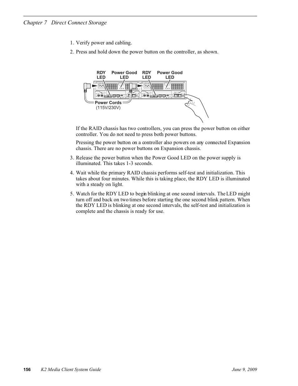 Chapter 7 direct connect storage | Grass Valley K2 Media Client System Guide v.3.3 User Manual | Page 156 / 248