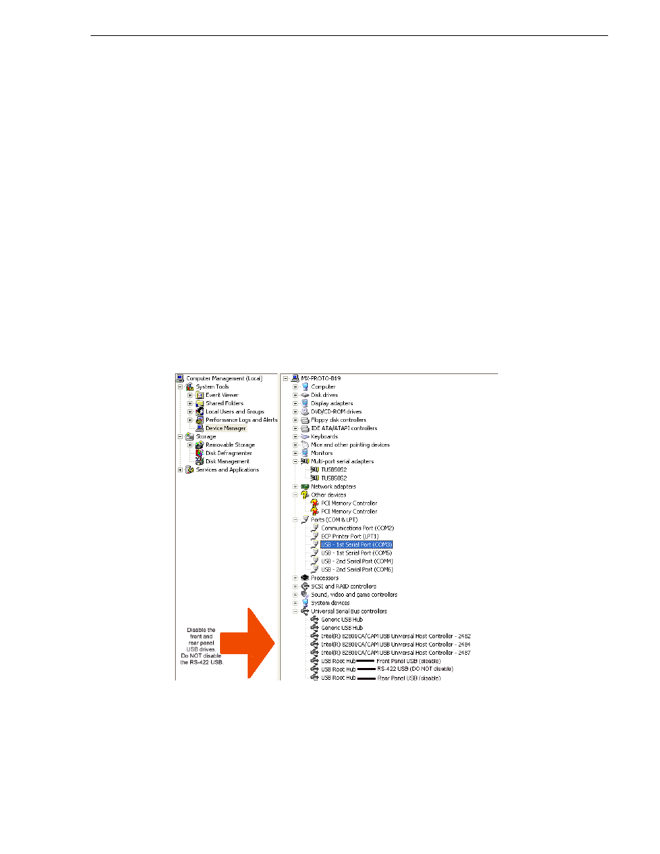Enabling and disabling the usb ports | Grass Valley K2 Media Client System Guide Oct.10 2006 User Manual | Page 103 / 154