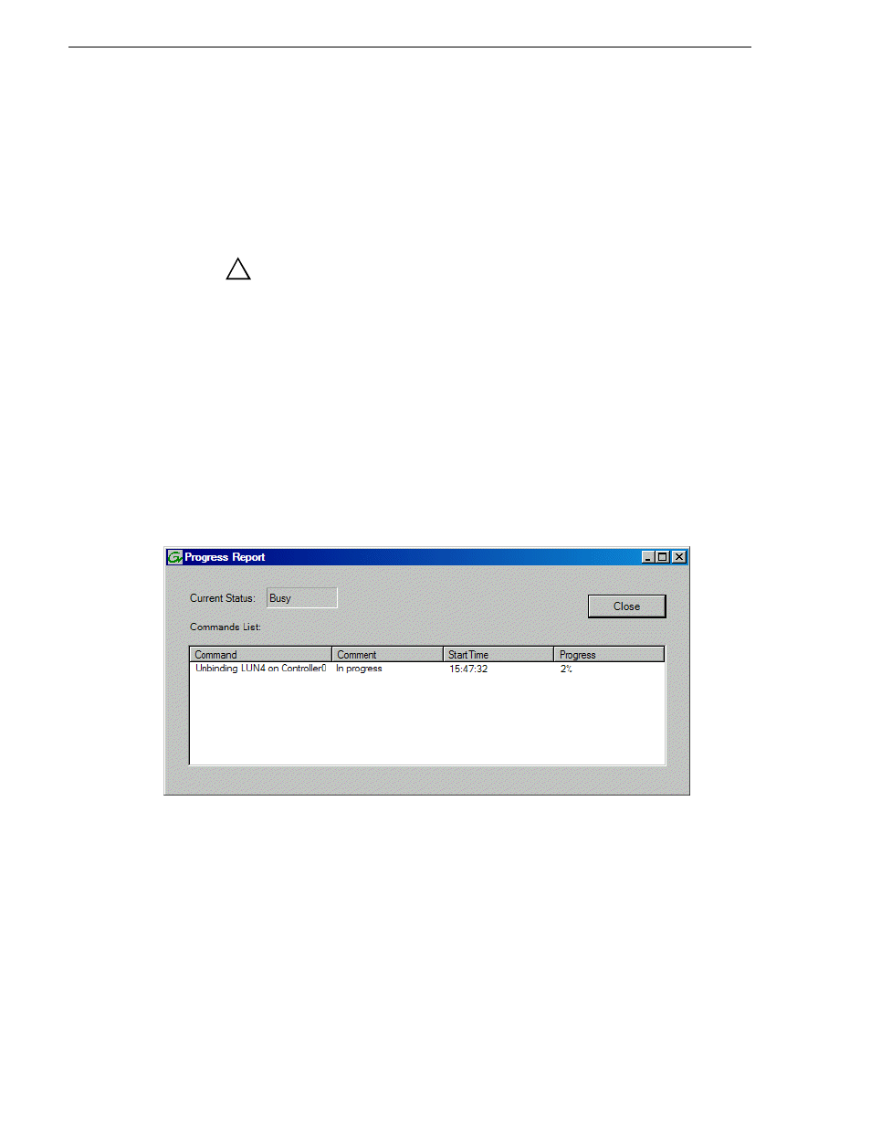 Unbind lun, Bind luns, Unbind lun bind luns | Grass Valley K2 Media Client System Guide Oct.10 2006 User Manual | Page 86 / 154
