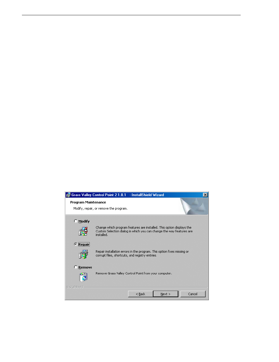 Installing k2 software, Re-installing grass valley software | Grass Valley K2 Media Client System Guide Oct.10 2006 User Manual | Page 96 / 154