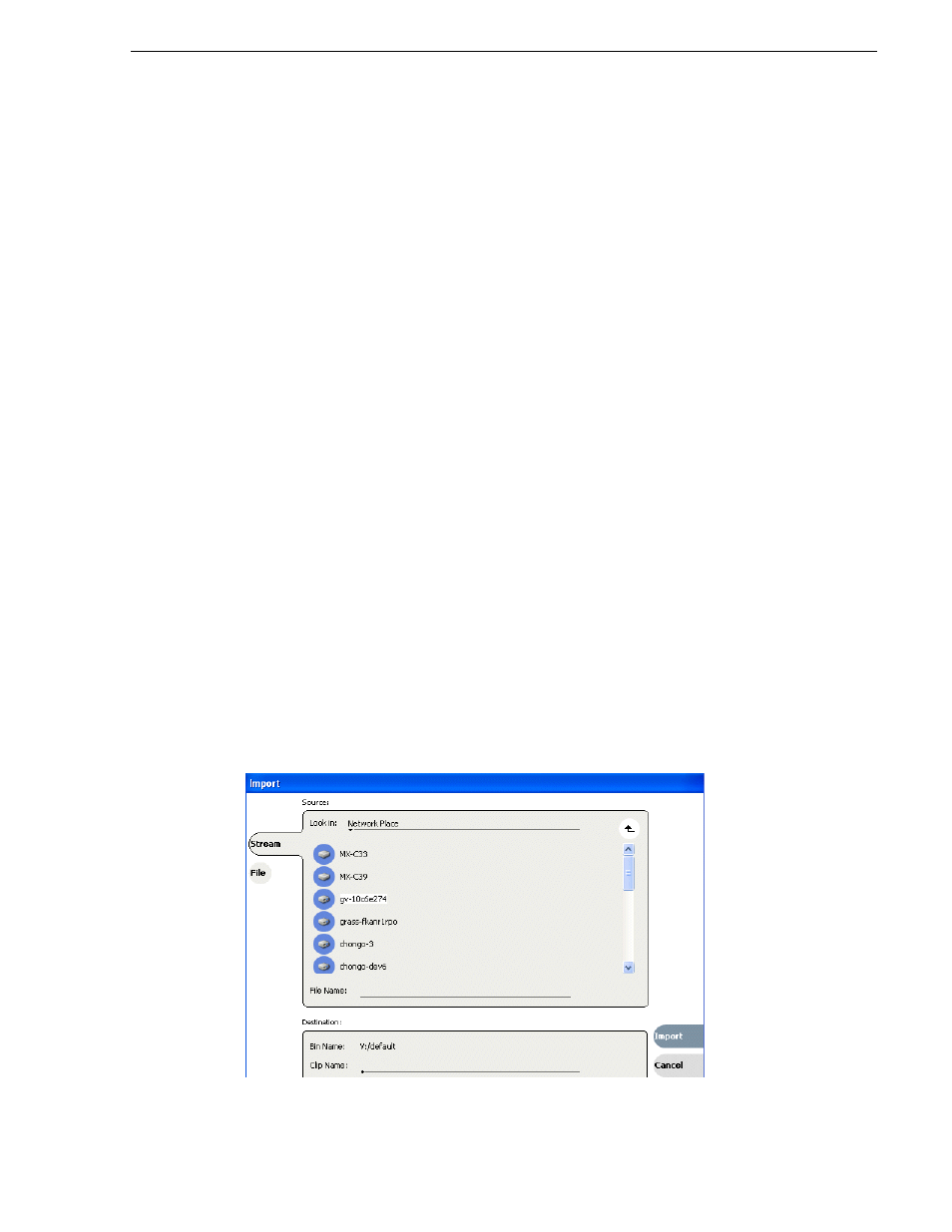 Importing streaming media | Grass Valley K2 Media Client User Manual v3.3 User Manual | Page 167 / 304