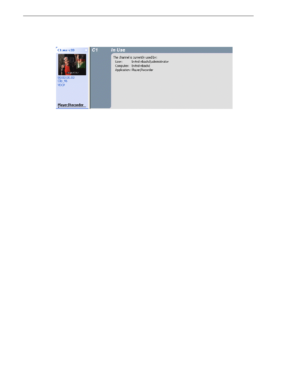 Taking over a channel | Grass Valley K2 Media Client User Manual v3.3 User Manual | Page 178 / 304