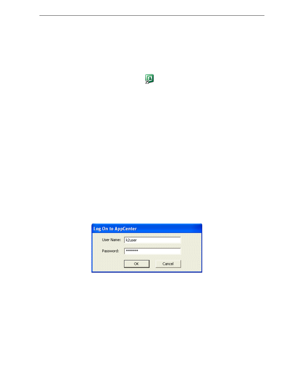 Starting appcenter, Logging on to appcenter | Grass Valley K2 Media Client User Manual v3.3 User Manual | Page 23 / 304