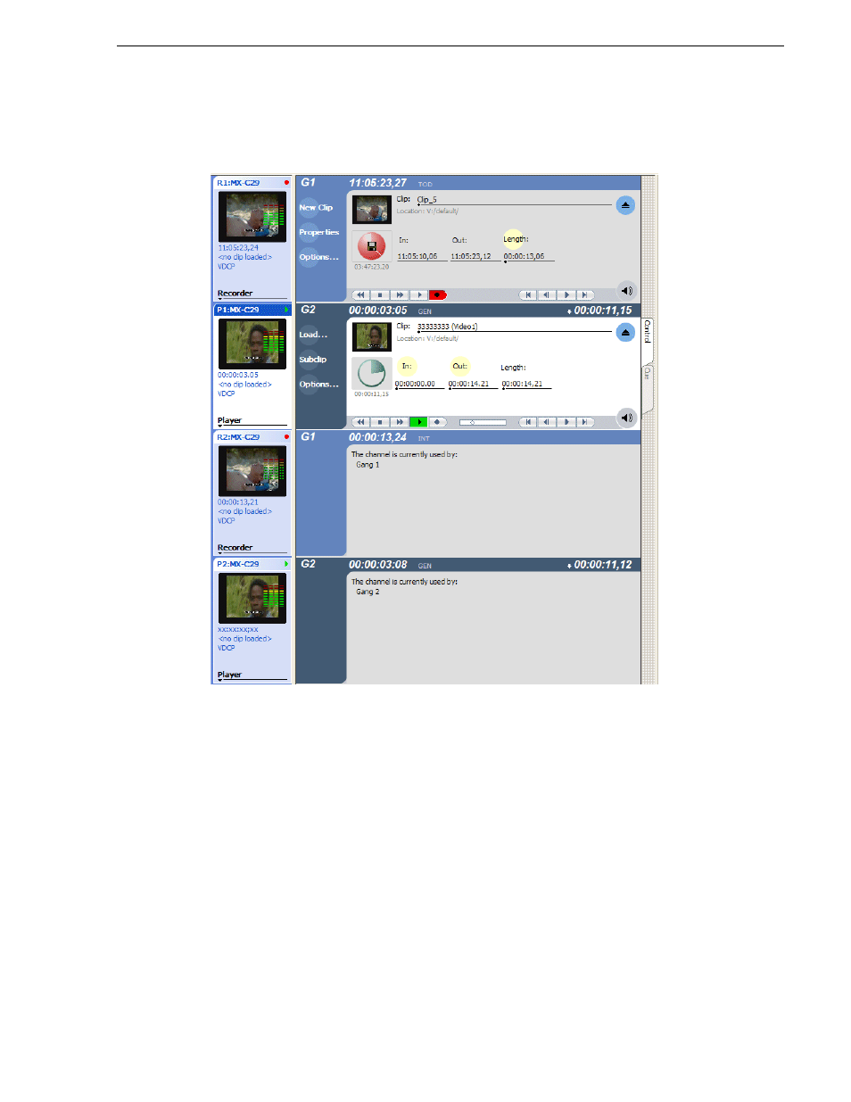 Unganging channels | Grass Valley K2 Media Client User Manual v3.3 User Manual | Page 235 / 304