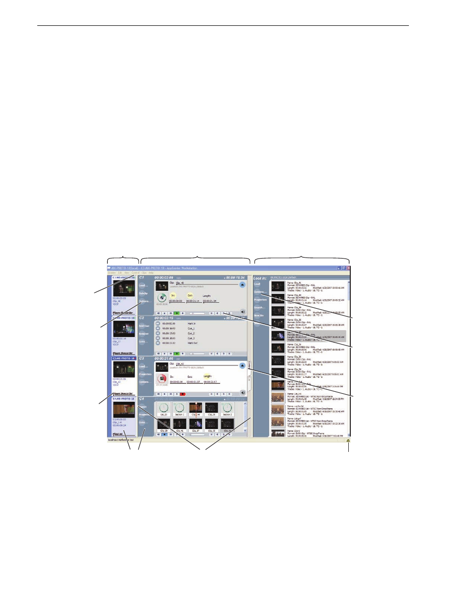 About appcenter, Appcenter user interface overview, About appcenter appcenter user interface overview | Chapter 3 using appcenter | Grass Valley K2 Media Client User Manual v3.3 User Manual | Page 36 / 304