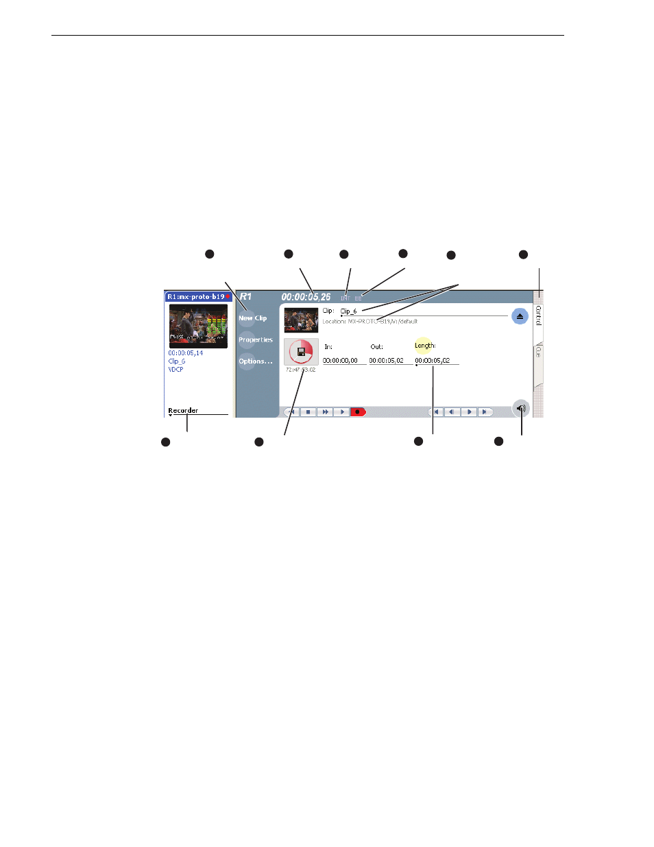 Chapter 4 recording clips | Grass Valley K2 Media Client User Manual v3.3 User Manual | Page 52 / 304