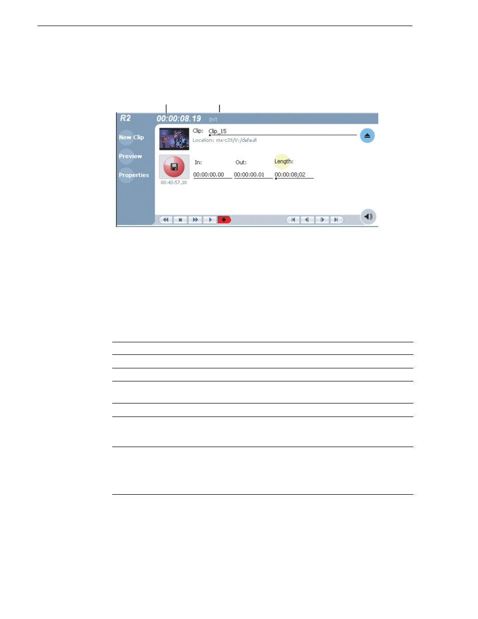 Changing the timecode source, Selecting widescreen mode, See “changing the | Grass Valley K2 Media Client User Manual v3.3 User Manual | Page 64 / 304