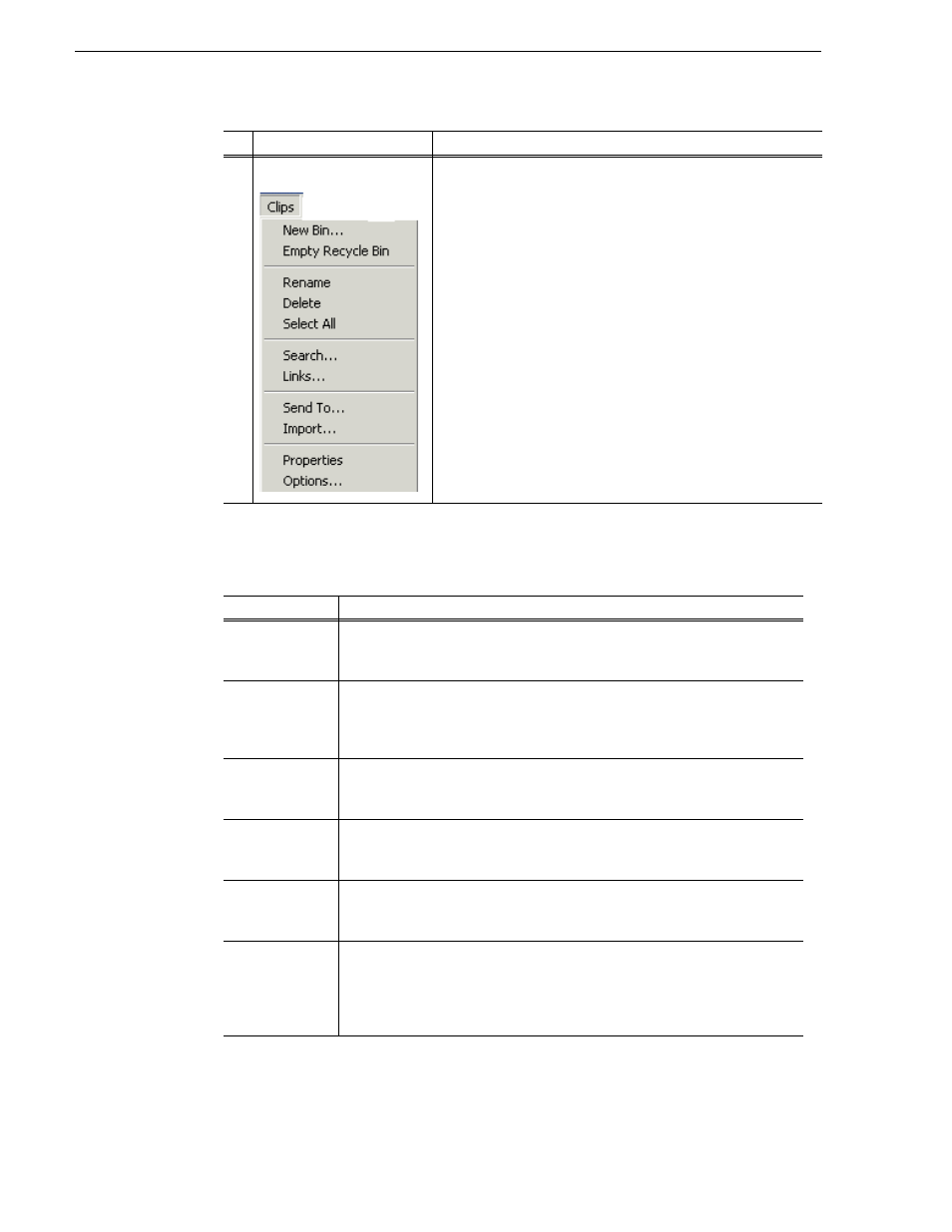 Terms used in the clips pane, Chapter 7 managing clip media | Grass Valley K2 Media Client User Manual Oct.10 2006 User Manual | Page 118 / 220