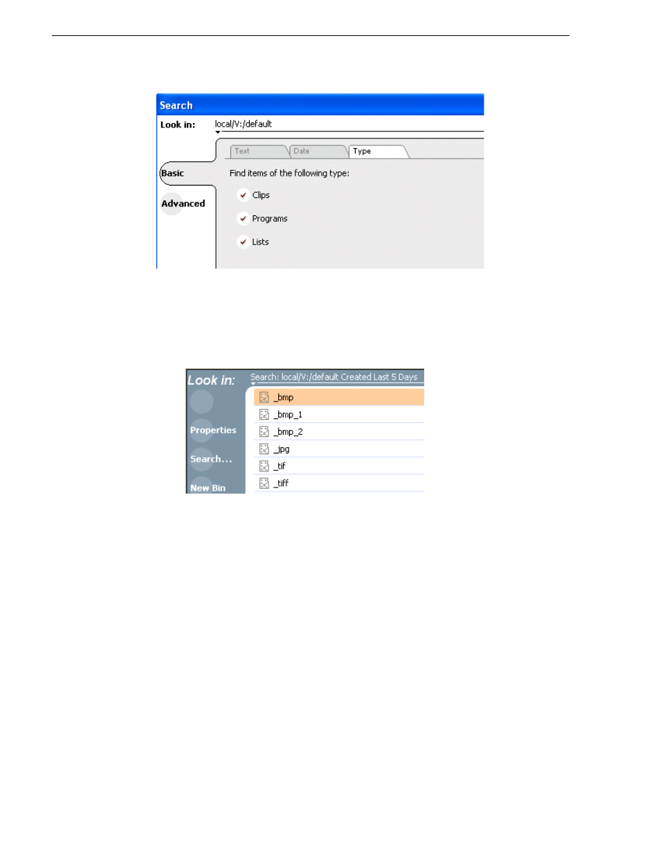 Using advanced search | Grass Valley K2 Media Client User Manual Oct.10 2006 User Manual | Page 138 / 220