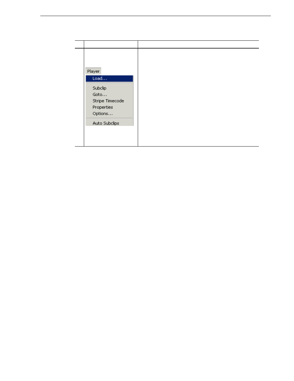 Guide to using player: control view | Grass Valley K2 Media Client User Manual Oct.10 2006 User Manual | Page 67 / 220