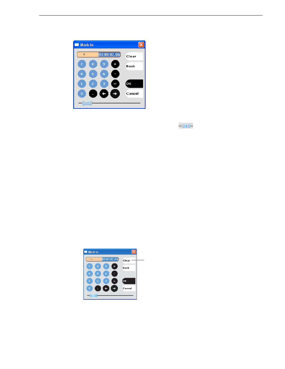 Clearing mark-in/mark-out points | Grass Valley K2 Media Client User Manual Oct.10 2006 User Manual | Page 75 / 220