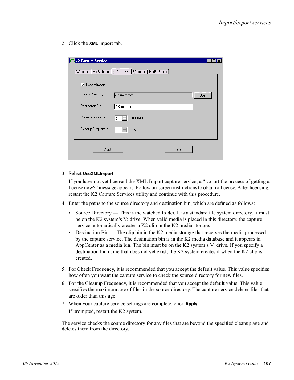 Grass Valley K2 System Guide v.9.0 User Manual | Page 107 / 284