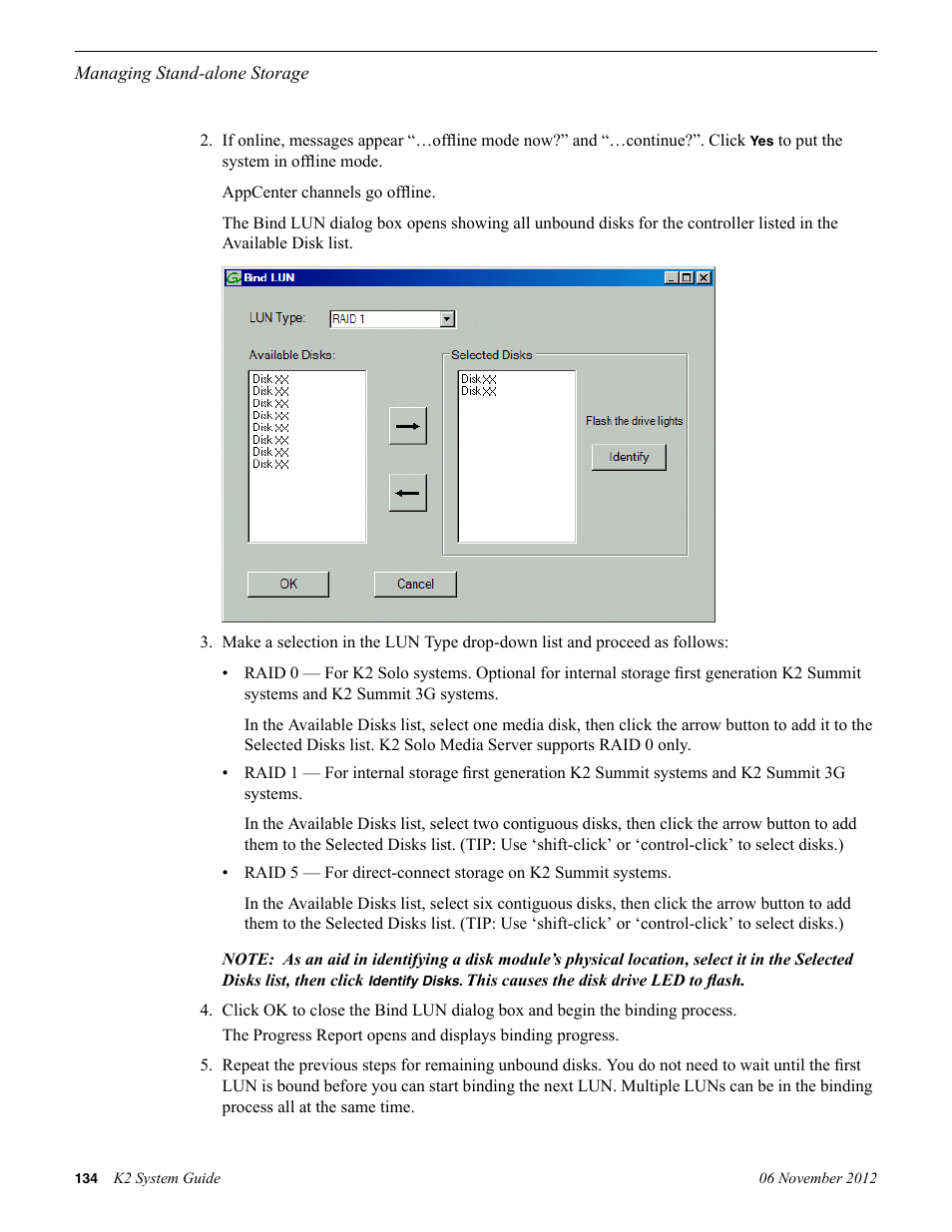 Grass Valley K2 System Guide v.9.0 User Manual | Page 134 / 284