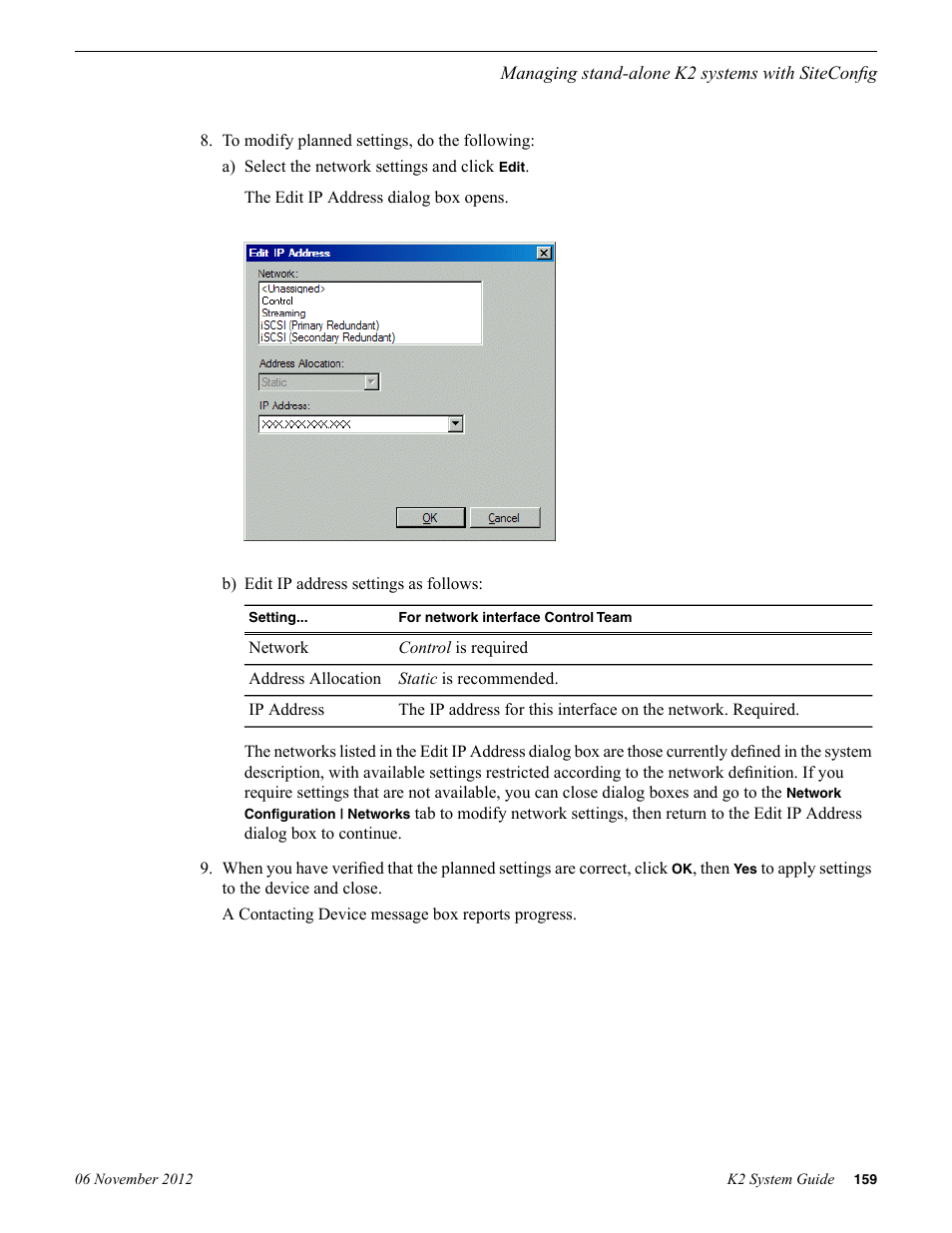 Grass Valley K2 System Guide v.9.0 User Manual | Page 159 / 284