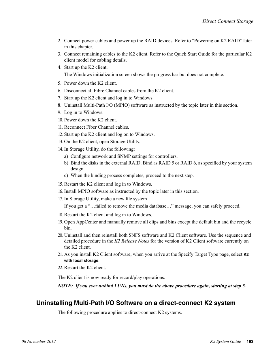 Grass Valley K2 System Guide v.9.0 User Manual | Page 193 / 284